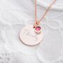 Sterling Silver 30th Birthday Disc Name Necklace, thumbnail 6 of 12
