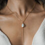 Chloe. Gold Filled Pearl Lariat Necklace, thumbnail 1 of 5