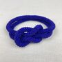 Fair Trade Handmade Glass Bead Knot Tube Bracelet, thumbnail 3 of 12