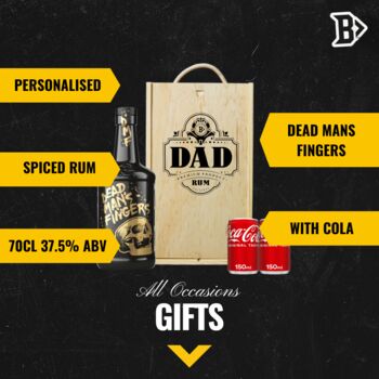 Dead Man's Fingers Rum And Cola Dad Father's Day Gift Set, 2 of 5