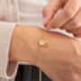 Gold Plated Zodiac And Initial Bracelet, thumbnail 1 of 5