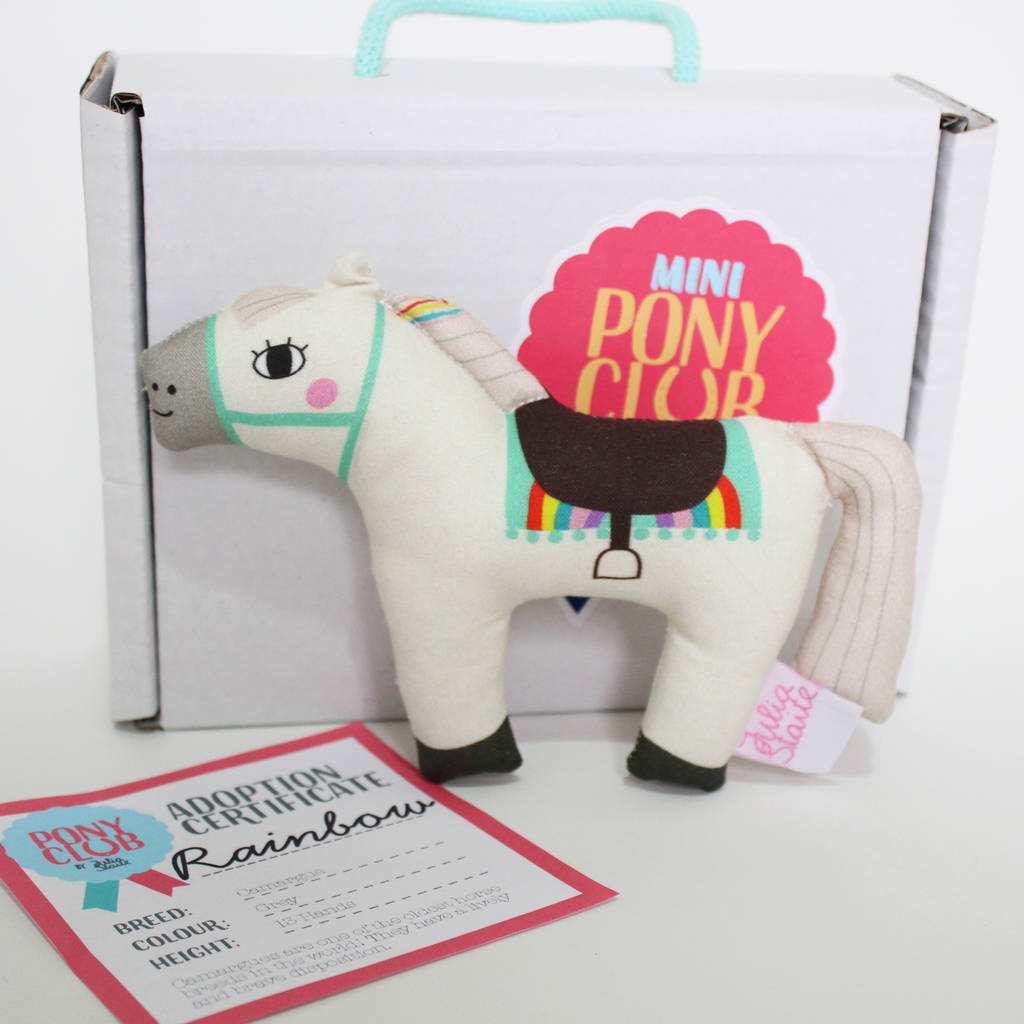 white horse soft toy