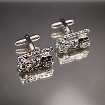 Fireman Silver Cufflinks Gift, 3 of 5