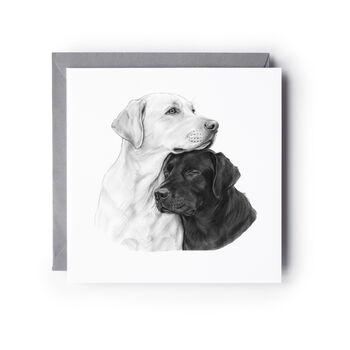 Labrador Love – Hand Drawn Dog Greeting Card Illustration, 3 of 7