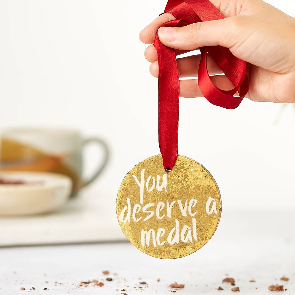'You Deserve A Medal' Chocolate Medal, 1 of 7