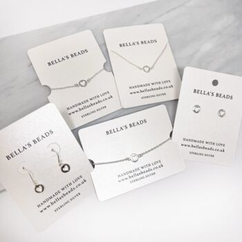 Custom Branded Jewellery Display Cards Company Branding, 5 of 6
