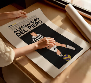 Alessandro Del Piero Juventus Football Poster, 4 of 6
