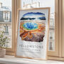 USA National Parks Travel Poster For Yellowstone, thumbnail 2 of 7