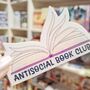 Antisocial Book Club Bookish Die Cut Sticker, thumbnail 3 of 7