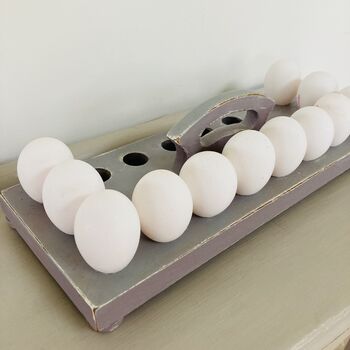 Antique Egg Rack / Tray ~ 18 Eggs ~ Two, 2 of 9