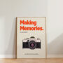 Retro Making Memories Film Camera Wall Print, thumbnail 2 of 7