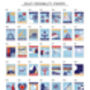 Favourite Destinations Stamp Art Print, thumbnail 12 of 12