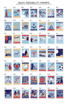 Favourite Destinations Stamp Art Print, 12 of 12