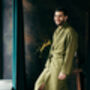 Men’s Linen Dressing Gown | Spa Robe, thumbnail 5 of 12
