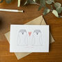 I Love You Illustrated Penguin Card, thumbnail 3 of 6