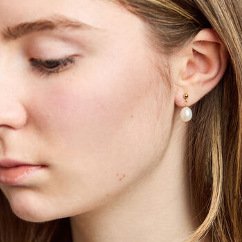 Thank You For Being My Bridesmaid Pearl Earrings, 4 of 10