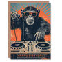 Retro Dj Chimp Sunglasses Ape Decks For Him Birthday Card, thumbnail 1 of 5