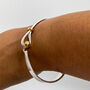 Small Wrist Gold Vermeil Bangle For Mum Gift, thumbnail 2 of 8