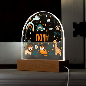 Personalised Safari Animals Night Light For Children, 7 of 7