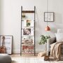 Leaning Ladder Shelf Display Towel Rack Five Tier, thumbnail 4 of 9