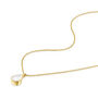 Teardrop Pearl Urn Necklace 18 K Gold Plated Silver, thumbnail 2 of 5