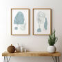 A Pair Of Line Art Figure Unframed Prints, thumbnail 5 of 9