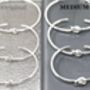 Sterling Silver Friendship Knot Bangle, thumbnail 3 of 8