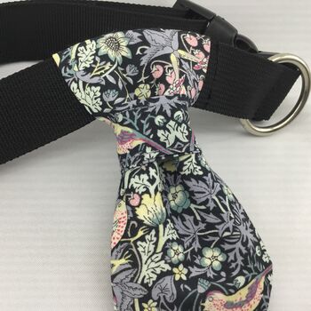 Black Pet Collar Neck Tie , Personalised Pet Gifts, 6 of 8
