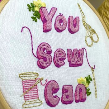 Positivity Beginners Embroidery Kit, 5 of 12