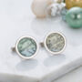 Personalised Vintage Round Map Cufflinks, thumbnail 4 of 7