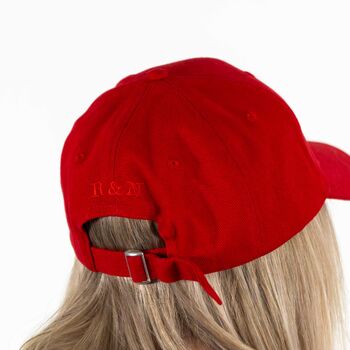Embroidered Love Slogan Cap, 3 of 4