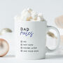Dad Rules Coffee Mug For Father’s Day, thumbnail 3 of 5
