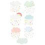 Patterned Cloud Fabric Wall Stickers, thumbnail 2 of 2