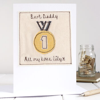 Personalised Gold Medal Thank You Card For Him Or Her, 11 of 12