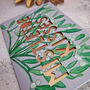 Papercut 'Mistletoe Kisses' Botanical Christmas Card, thumbnail 5 of 7
