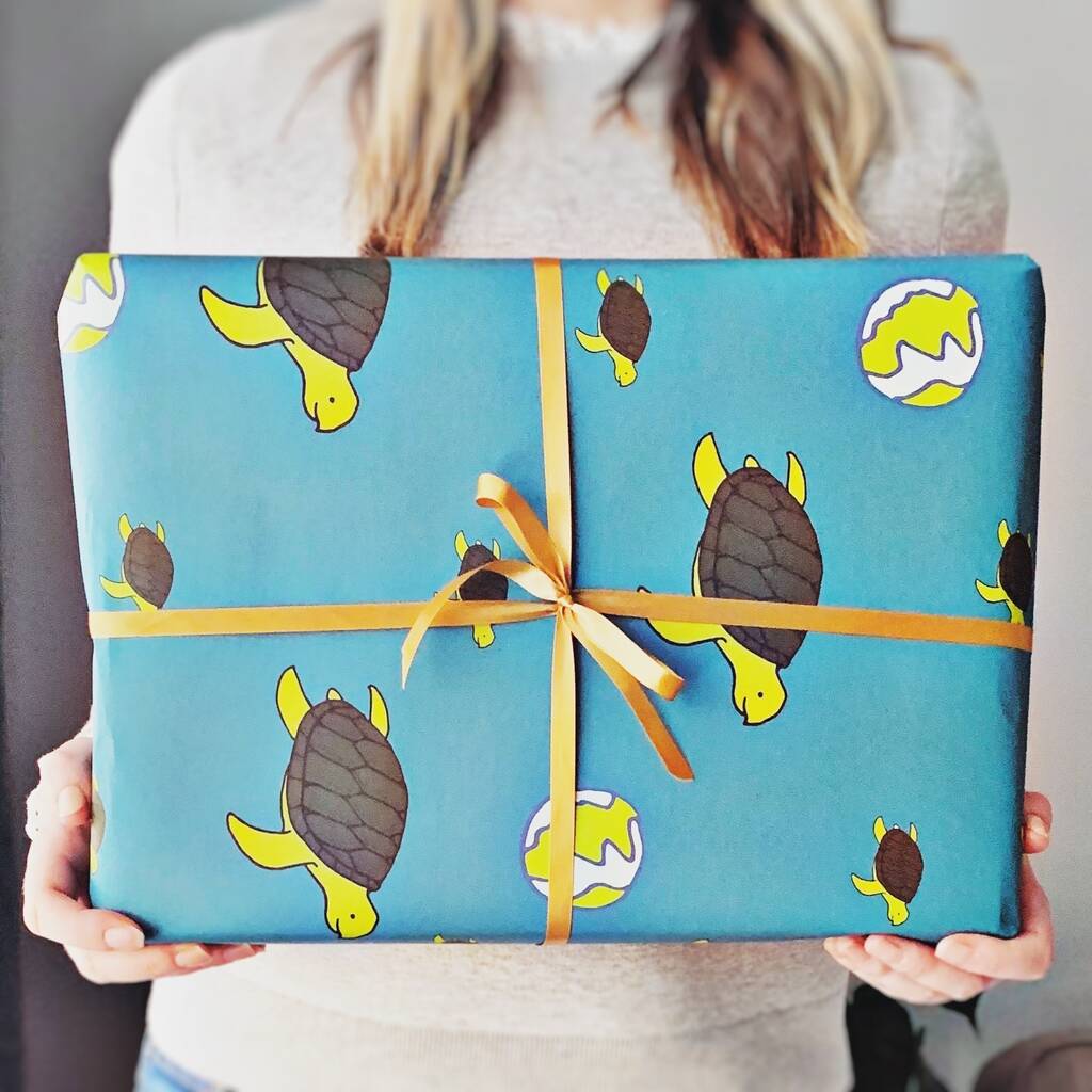 Turtle Wrapping Paper Recycled, 1 of 4