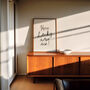 How Lucky Are We Handwritten Wall Art Print, thumbnail 7 of 8
