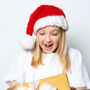 Children's Santa Hat Easy Knitting Kit, thumbnail 1 of 11