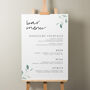 Botanical Wedding Cake Menu Sign 'Laura', thumbnail 3 of 9