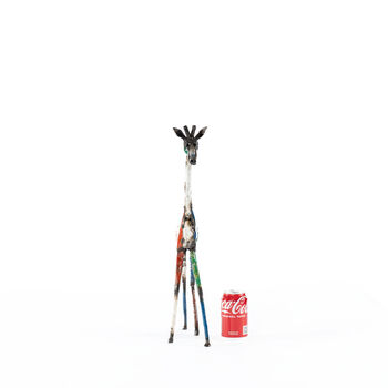Colourful Giraffe Metal Sculpture, 9 of 12