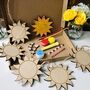 Sunshine Wooden Hanging Summer Letterbox Craft Kit, thumbnail 1 of 3