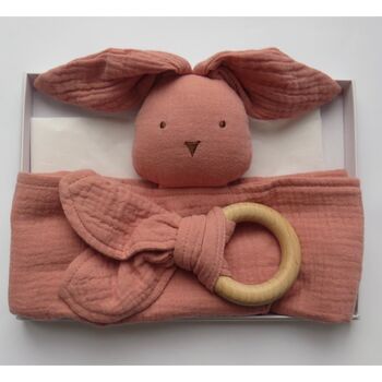 Personalised Bunny Comforter And Teether, 9 of 12