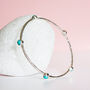 Sterling Silver Turquoise Gemstone Bangle, thumbnail 3 of 8