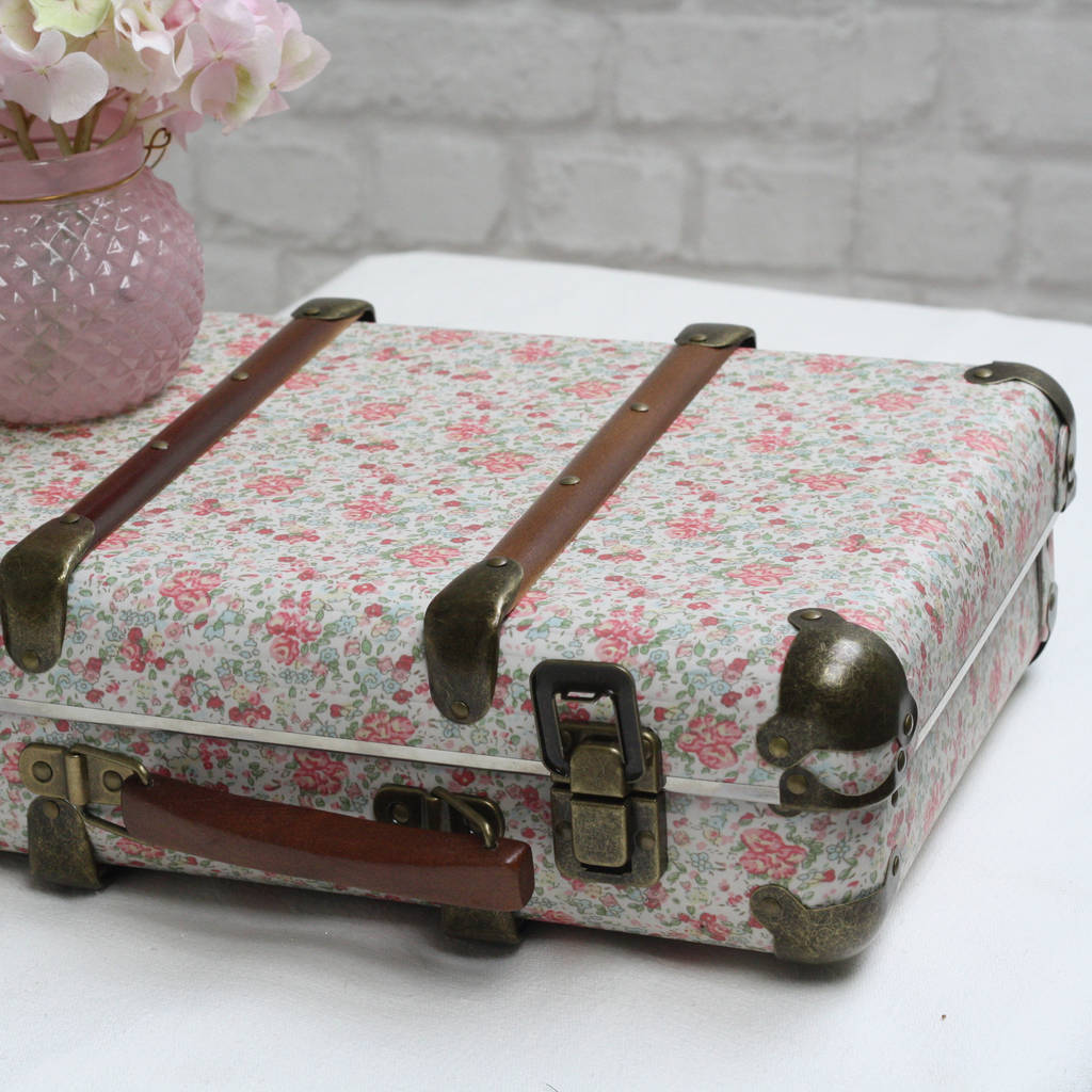 Floral Vintage Suitcase By The Wedding of my Dreams ...