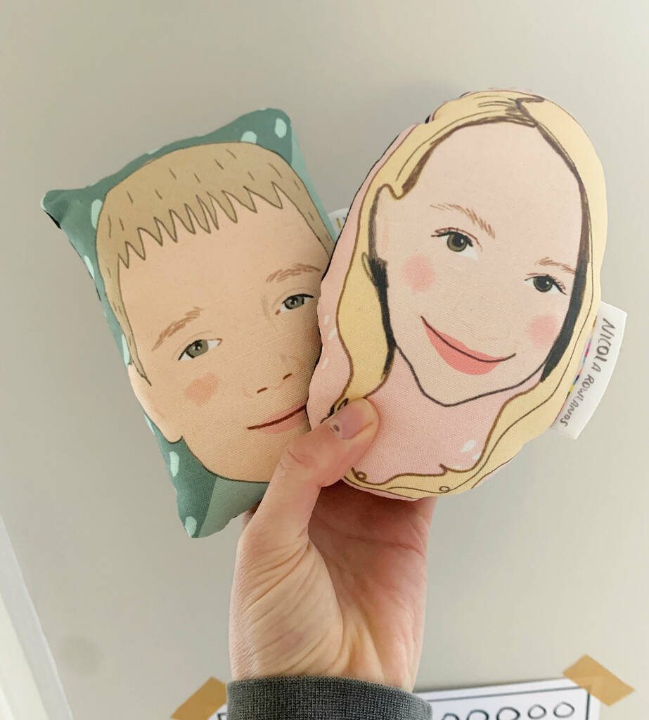 Personalised Face Cushion By Nicola Rowlands