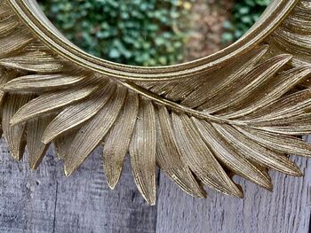 25cm Gold Sunburst Mirror Small Round Starburst Wall Mirror, 4 of 7