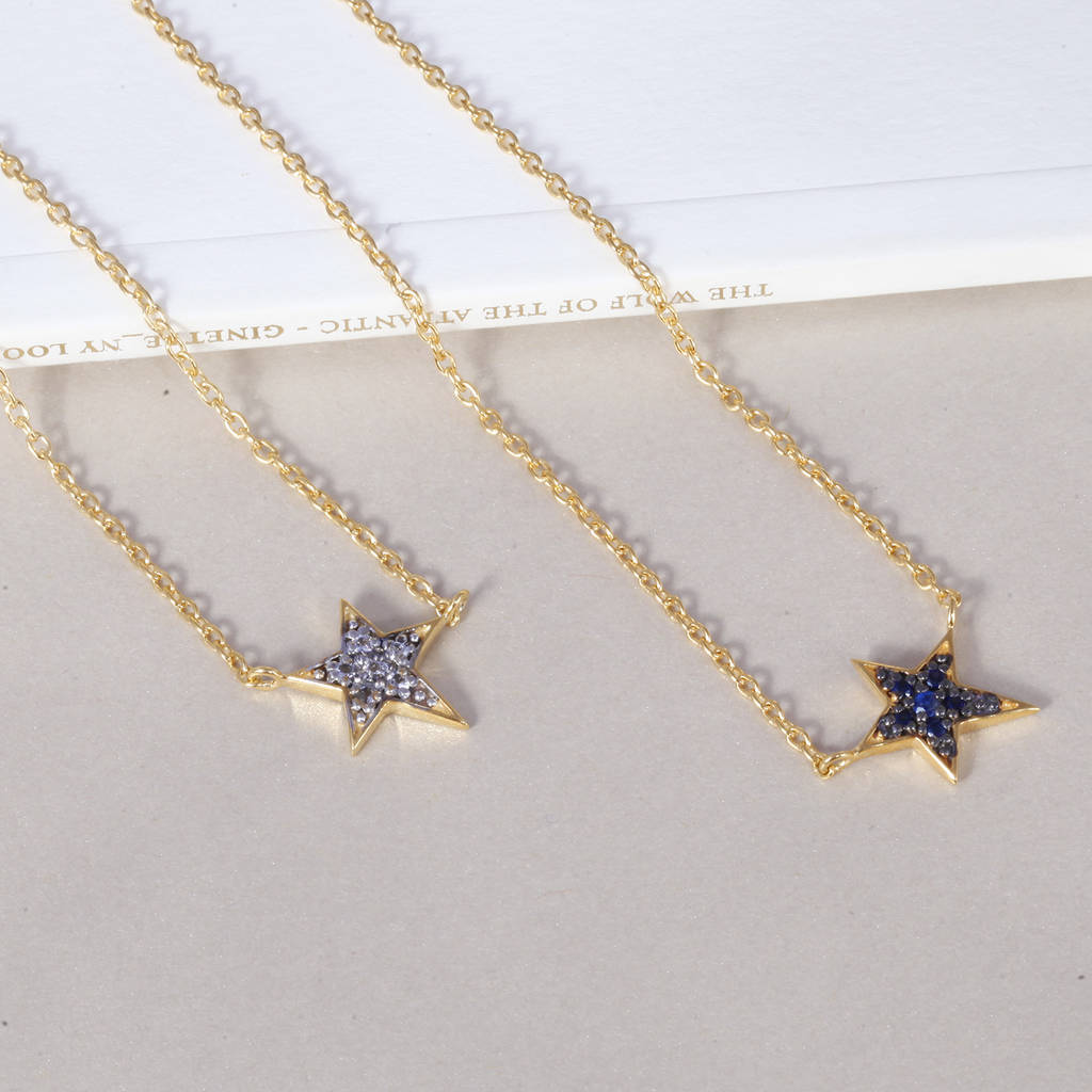 Star Necklace With Gemstones By Auren | notonthehighstreet.com