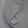 Diamond Latitude And Longitude Necklace In Silver, thumbnail 3 of 7