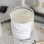 Wish Upon A Star Clear Quartz Crystal Intention Candle, thumbnail 2 of 4