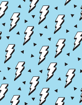 Comic Style Lightning Bolt Wallpaper, 2 of 4